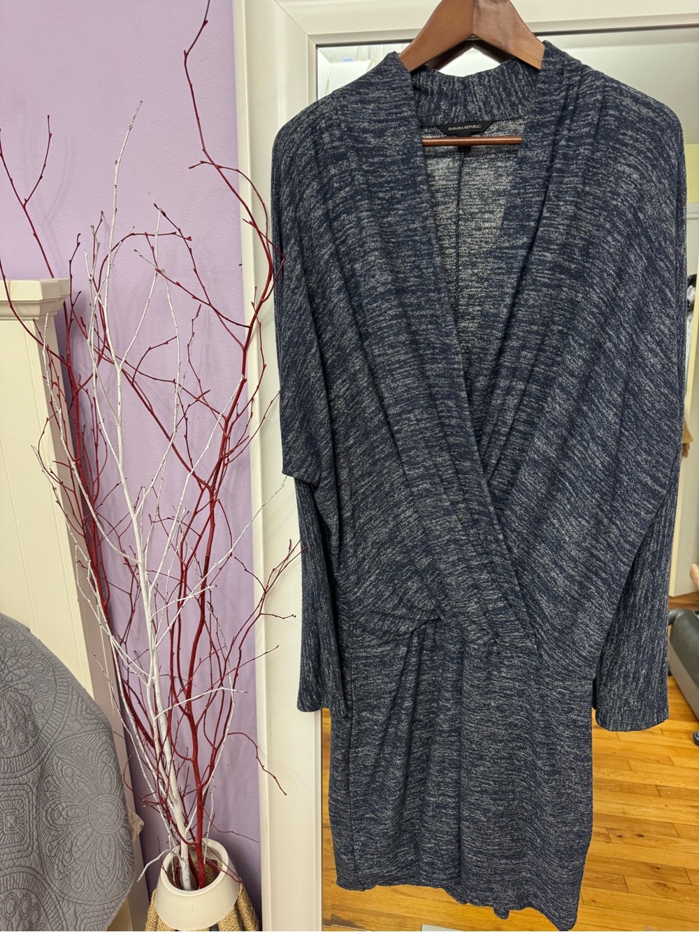 Banana Republic Navy Heather Open dress
